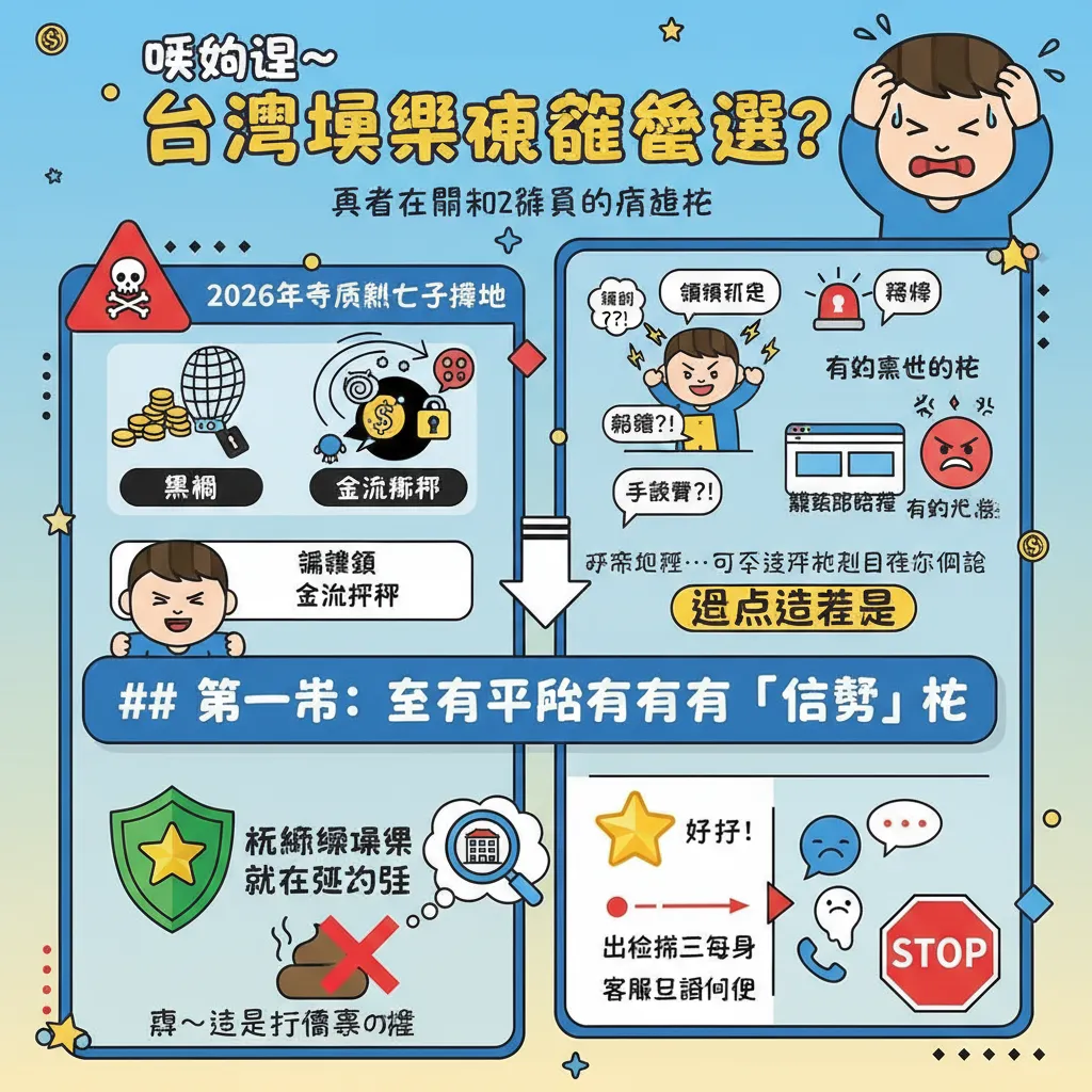 臺灣娛樂城怎麼選？避開黑網與金流陷阱的技巧